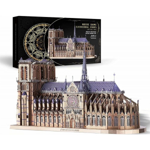 3D Metal Building Blocks Puzzles Notre Dame De Paris Church Metal Model Kit