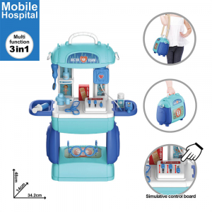 Mobile hospital  Medical Set Toys Indoor Family Games Dress Up Costume Role Pretend Play