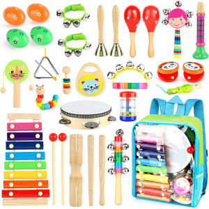 Kids Musical Toy Percussion Instruments Set and Preschool Educational Music Toys