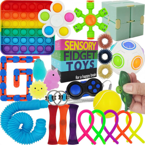 Sensory Fidget Toy Pack with Popit and Pop Bubble Sensory Toys for Kids