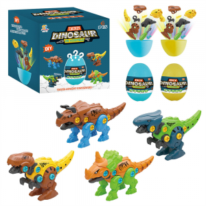Take Apart Dinosaur Toys for Kids with 4 Pack Large Easter Eggs Build Dinosaur Kit 