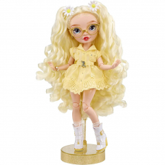 Delilah Fields- Buttercup Yellow Fashion Doll with Albinism & Glasses