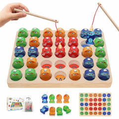 Educational Toys Wooden Magnetic Fishing Kids Toys Games Letters Numbers Alphabet Puzzle Montessori Toys