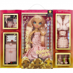 Sabrina St. Cloud (Rose-Quartz Pink) Fashion Doll 2 Designer Outfits to Mix & Match with Vanity PLAYSET