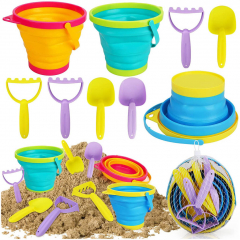 Collapsible Beach Sand Toys for Kids - Travel Beach Toys for Kids 
