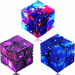  Infinity Cube Fidget Toys Galaxy Fidget Cube Stress and Anxiety Relief Toys 3 Pack