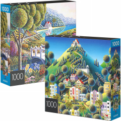 1000-Piece Landscape Jigsaw Puzzles for Adults Families and Kids 2-Pack Inside
