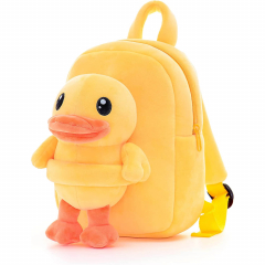 Girls Backpack Kids Backpack for Girls Gifts with Plush Duck Toy Yellow 9 Inches