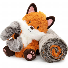 Fox Stuffed Animal High Quality Snuggle Sensory Blankets for Babies