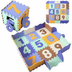 Foam Baby Play Puzzle Mat with Fence Interlocking Floor Tiles