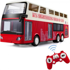 Remote Control Double-Decker Sightseeing Bus 2.4G 1/18 RC Car Electronic Vehicles