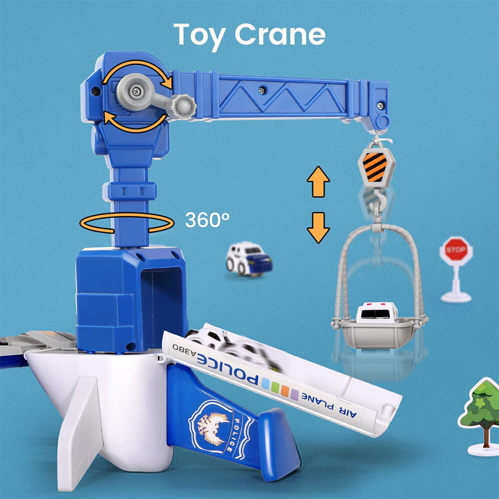 Transport Cargo Airplane Toy Play Set with Vehicle Car Toy