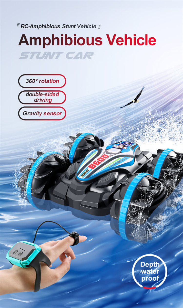 Remote Control Car Rotating 360° Waterproof Stunt Vehicle
