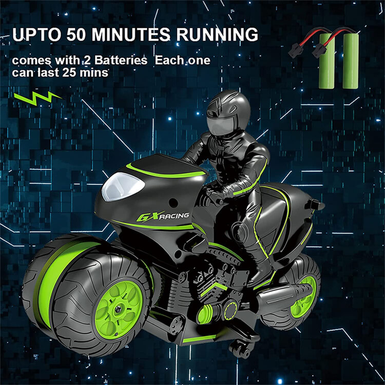 2.4Ghz 360° Rotating Drift Full Functions Stunt Motorbike for Kids